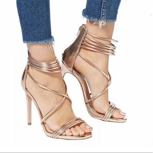 Steve Madden rose gold caged pumps✨